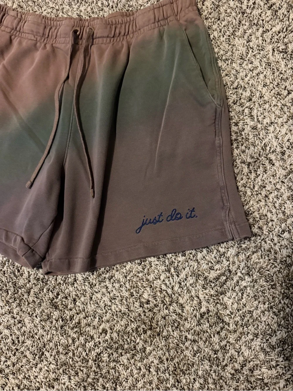 Nike ombre sweat shorts